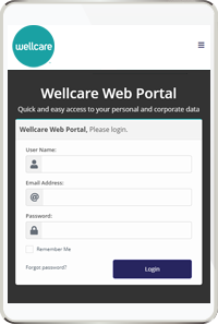 Wellcare - mobile version